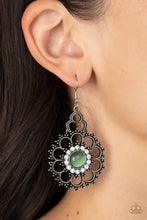 Load image into Gallery viewer, Floral Renaissance - Green Earring
