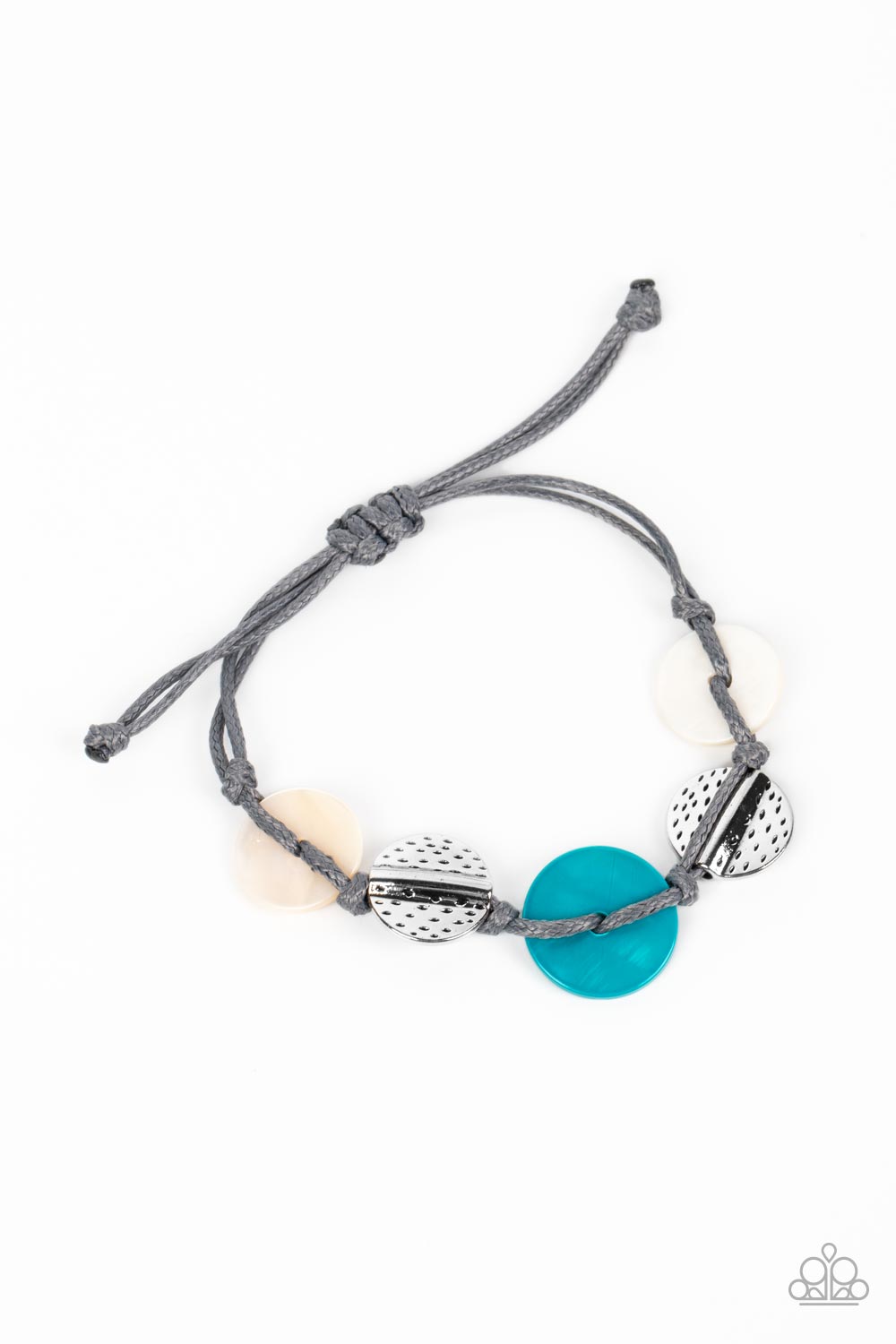 Shore Up - Blue (& White Shell) Bracelet