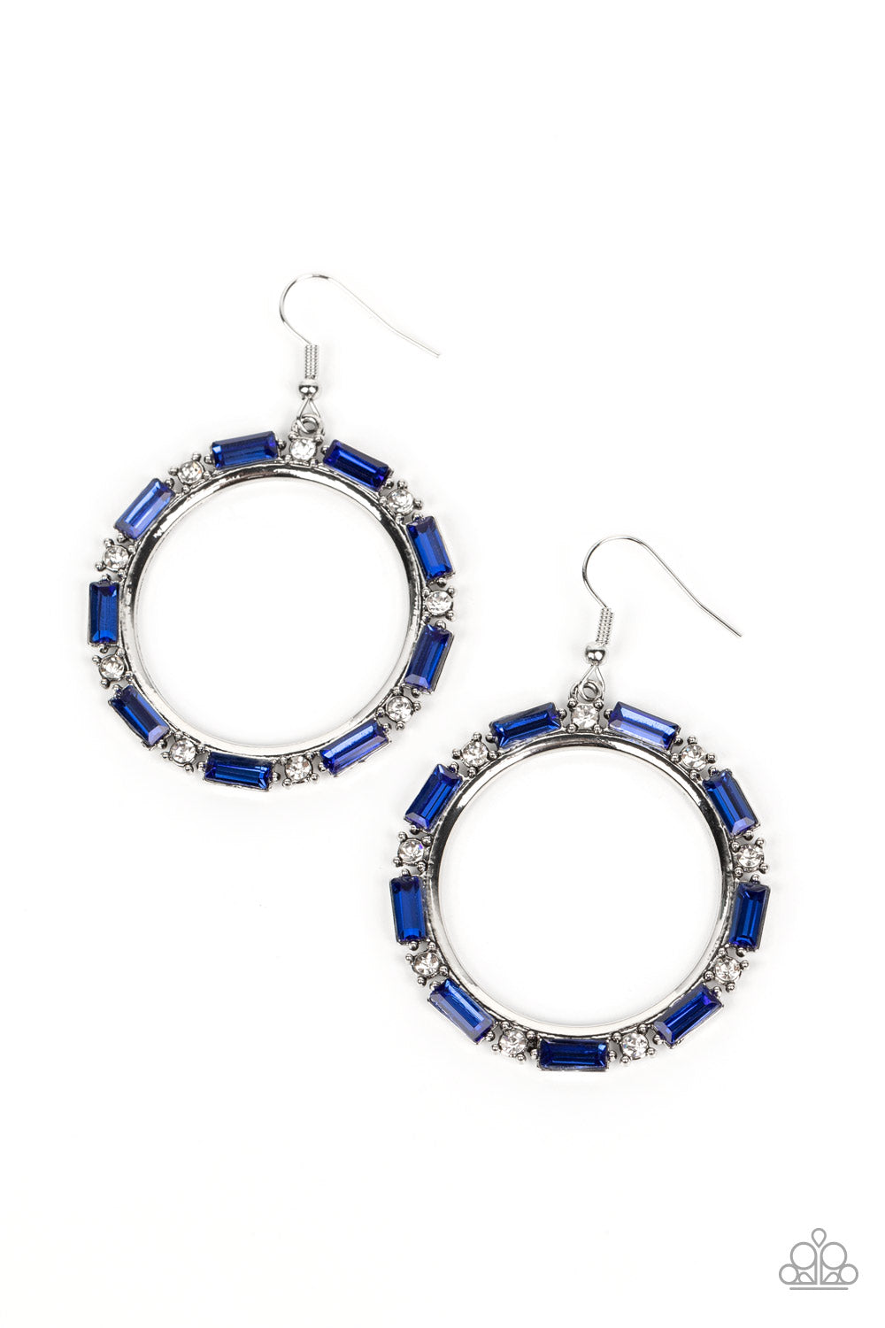 Gritty Glow - Blue (Rhinestone) Earring