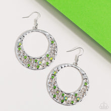 Load image into Gallery viewer, Enchanted Effervescence - Green (Iridescent) Earring
