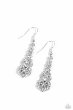 Load image into Gallery viewer, GLITZY on All Counts - White (Rhinestone) Earring
