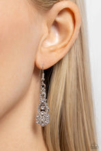 Load image into Gallery viewer, GLITZY on All Counts - White (Rhinestone) Earring
