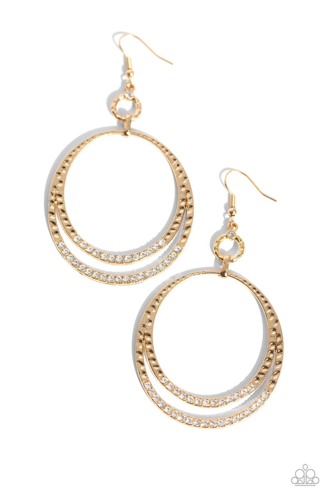 Spin Your HEELS - Gold Earring