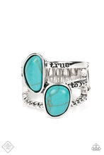 Load image into Gallery viewer, True to You - Blue (Turquoise) Ring (SSF-0822)
