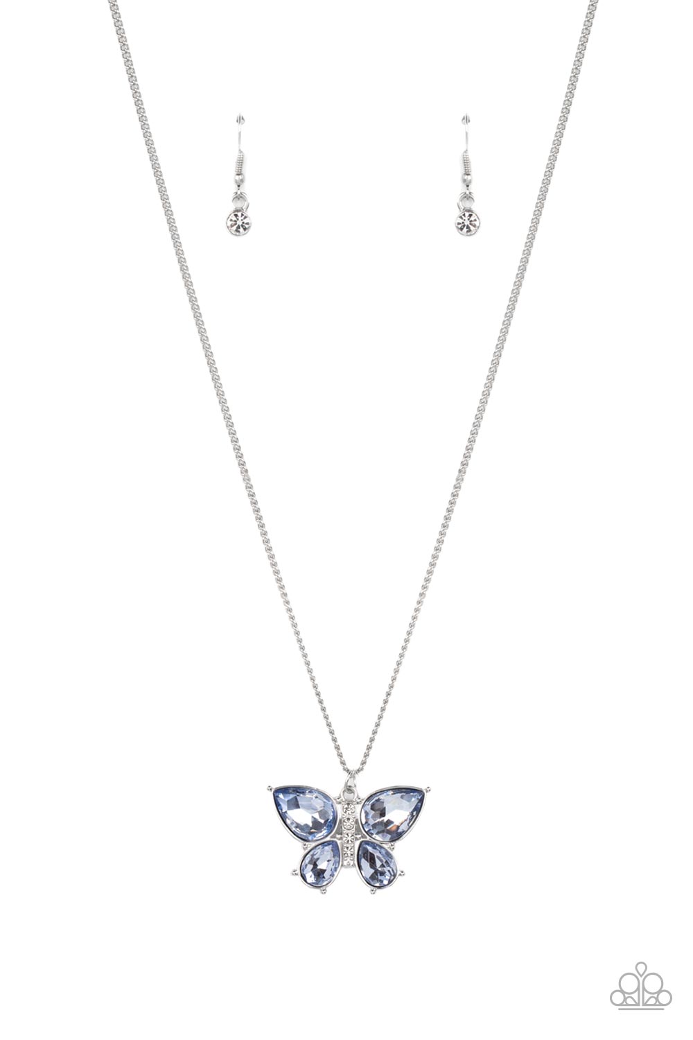 Free-Flying Flutter - Blue (Butterfly) Necklace