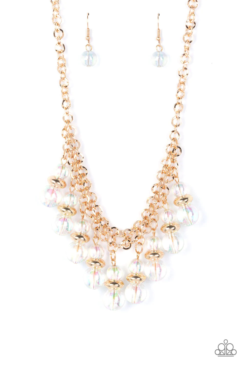 Deep Space Diva - Gold (Iridescent) Necklace