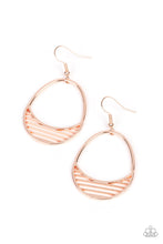 Load image into Gallery viewer, Segmented Shimmer - Rose Gold Earring
