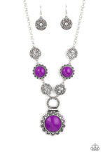 Load image into Gallery viewer, Poppy Persuasion - Purple Necklace
