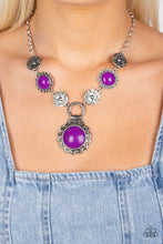 Load image into Gallery viewer, Poppy Persuasion - Purple Necklace
