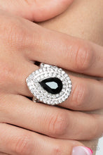 Load image into Gallery viewer, Icy Indulgence - Black (White Rhinestone) Ring
