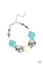 Load image into Gallery viewer, Oasis Orchard - Multi (Turquoise/White Stone) Bracelet
