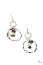 Load image into Gallery viewer, Good-Natured Spirit - Brown (Tiger&#39;s Eye and Jade Pebbles) Earring
