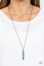 Load image into Gallery viewer, Rural Regeneration - Copper (Turquoise) Necklace
