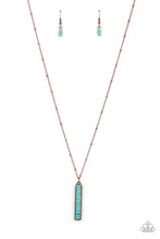 Load image into Gallery viewer, Rural Regeneration - Copper (Turquoise) Necklace
