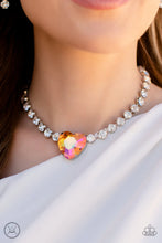 Load image into Gallery viewer, Heart in My Throat - Orange Choker Necklace

