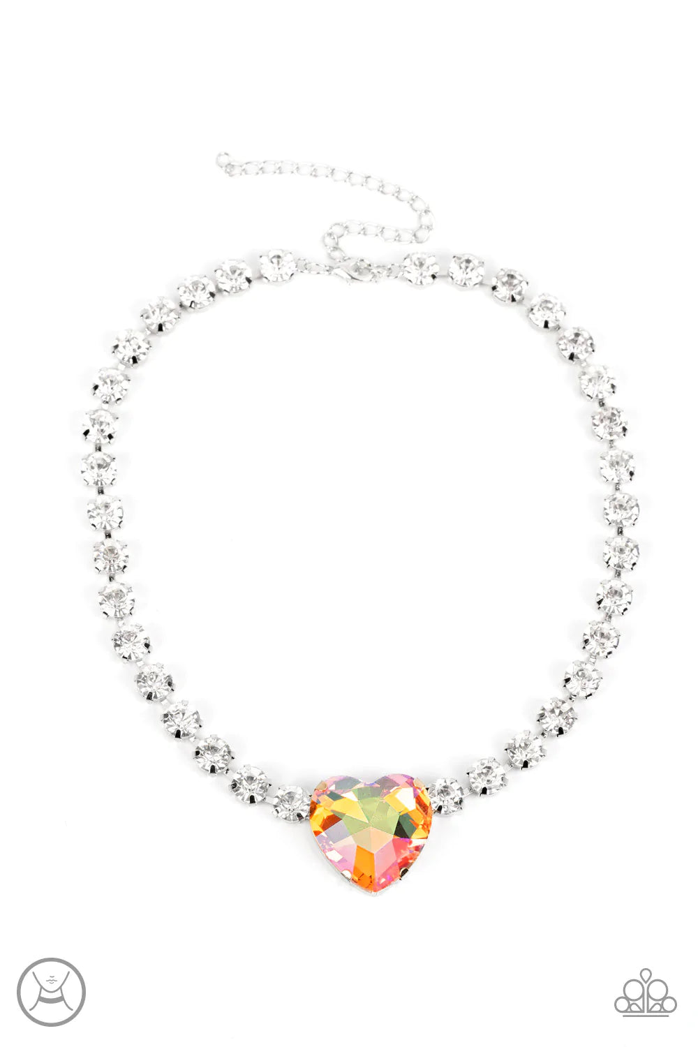 Heart in My Throat - Orange Choker Necklace
