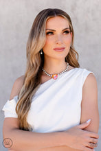 Load image into Gallery viewer, Heart in My Throat - Orange Choker Necklace
