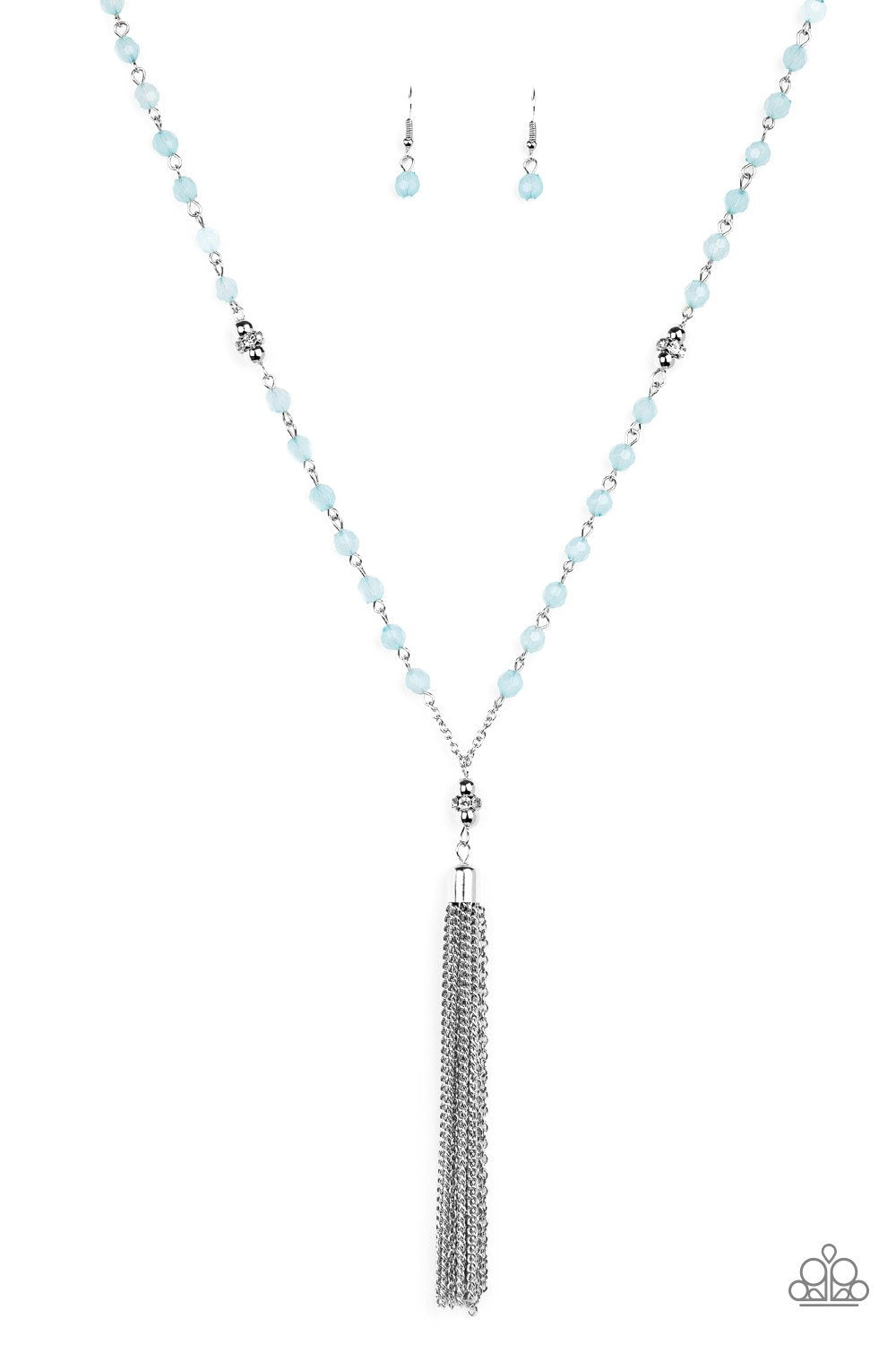 Tassel Takeover - Blue Necklace freeshipping - JewLz4u Gemstone Gallery
