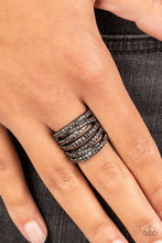 Load image into Gallery viewer, Knock-Out Opulence - Black (Gunmetal) Ring
