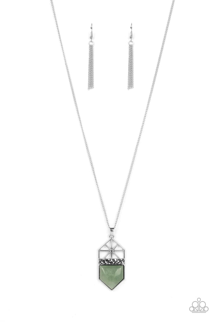 Trailblazing Talisman - Green Necklace