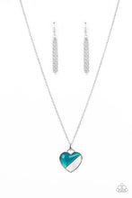 Load image into Gallery viewer, Nautical Romance - Blue (Heart) Necklace
