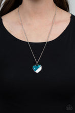 Load image into Gallery viewer, Nautical Romance - Blue (Heart) Necklace
