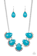 Load image into Gallery viewer, Ethereal Exaggerations - Blue Teardrop Bead) Necklace
