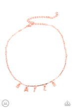 Load image into Gallery viewer, Say My Name - Copper (Choker) Necklace
