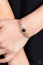 Load image into Gallery viewer, Focused and Fabulous - Black (Rhinestone) Bracelet
