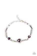 Load image into Gallery viewer, Amor Actually - Purple (Heart) Bracelet
