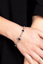 Load image into Gallery viewer, Amor Actually - Purple (Heart) Bracelet
