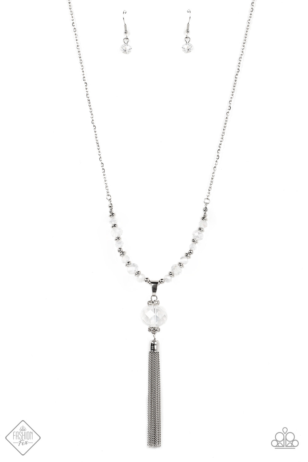 One SWAY or Another - White (Iridescent) Necklace (FFA-0822)