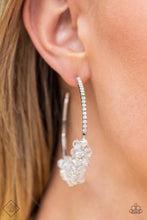 Load image into Gallery viewer, Bubble-Bursting Bling - White (Transparent crystal-like beads) Earring (FFA-0822)
