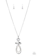 Load image into Gallery viewer, Modern Day Demure - Silver (Iridescent Rhinestone) Necklace
