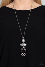 Load image into Gallery viewer, Modern Day Demure - Silver (Iridescent Rhinestone) Necklace
