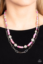 Load image into Gallery viewer, Tidal Trendsetter - Pink Necklace
