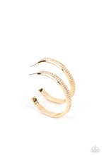 Load image into Gallery viewer, Flash Freeze - Gold Hoop Earring
