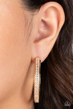 Load image into Gallery viewer, Flash Freeze - Gold Hoop Earring
