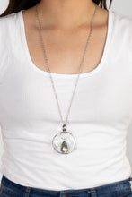 Load image into Gallery viewer, Swinging Shimmer - Green (Iridescent) Necklace
