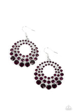 Load image into Gallery viewer, So Self-GLOW-rious - Purple (Glassy Rhinestone) Earring
