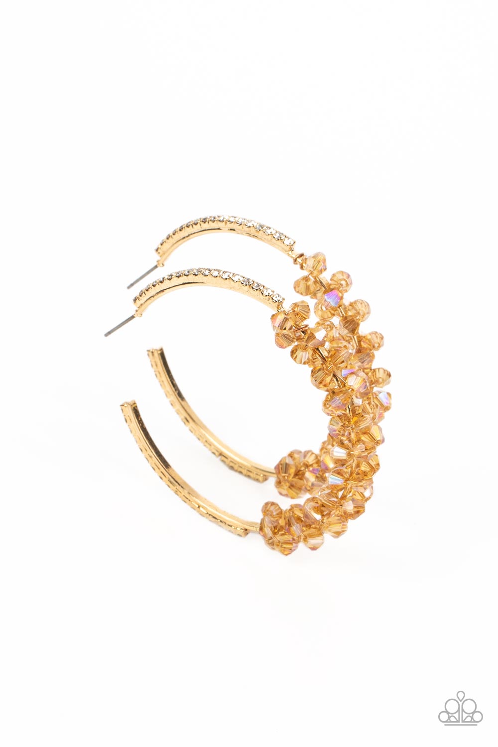 Bubble-Bursting Bling - Gold Earring