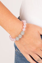 Load image into Gallery viewer, Breathtaking Ball - Pink (Pearl/Rhinestone) Bracelet
