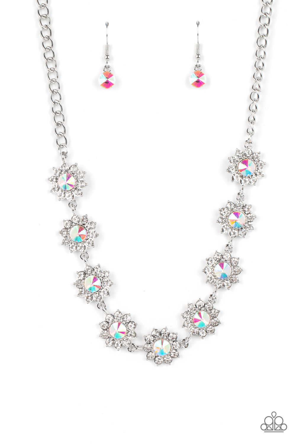 Blooming Brilliance - Multi (Iridescent) Necklace (LOP-0123)