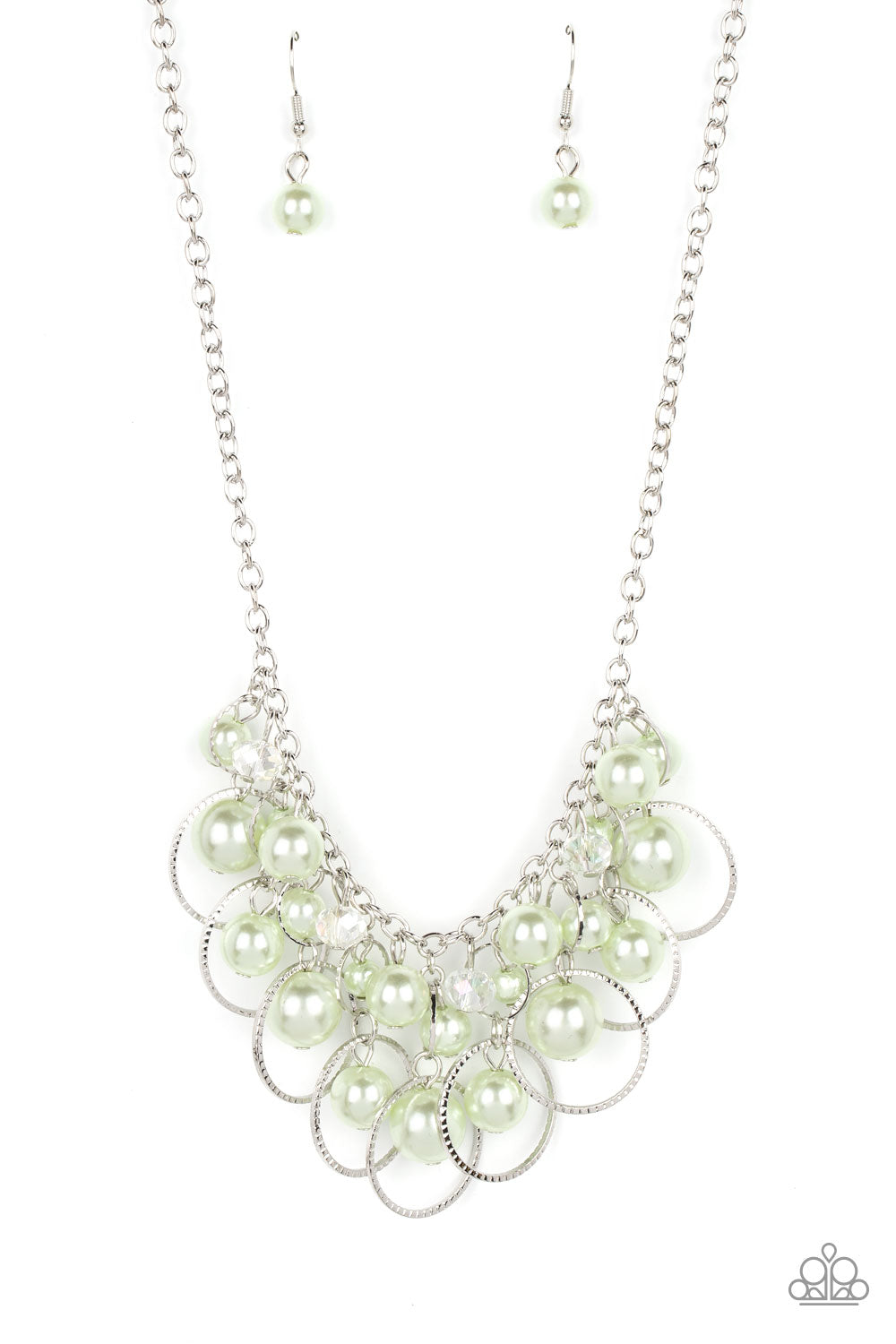 Ballroom Bliss - Green (Spearmint Pearls) Necklace