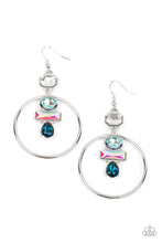 Load image into Gallery viewer, Geometric Glam - Blue (Iridescent) Earring (LOP-0123)

