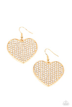 Load image into Gallery viewer, Romantic Reign - Gold (Heart) Earring
