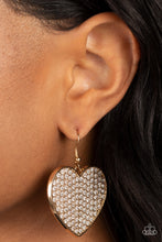 Load image into Gallery viewer, Romantic Reign - Gold (Heart) Earring
