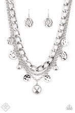 Load image into Gallery viewer, Industrial Noise - White (Rhinestone) Necklace (MM-0922)
