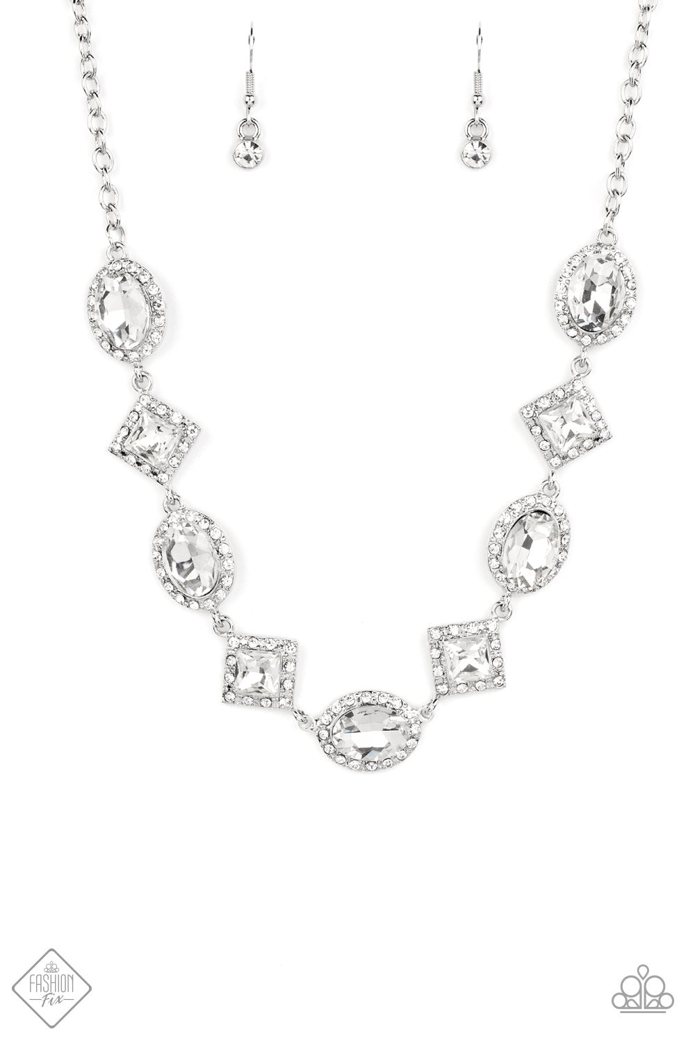 Diamond of the Season - White (Rhinestone) Necklace (FFA-0922)