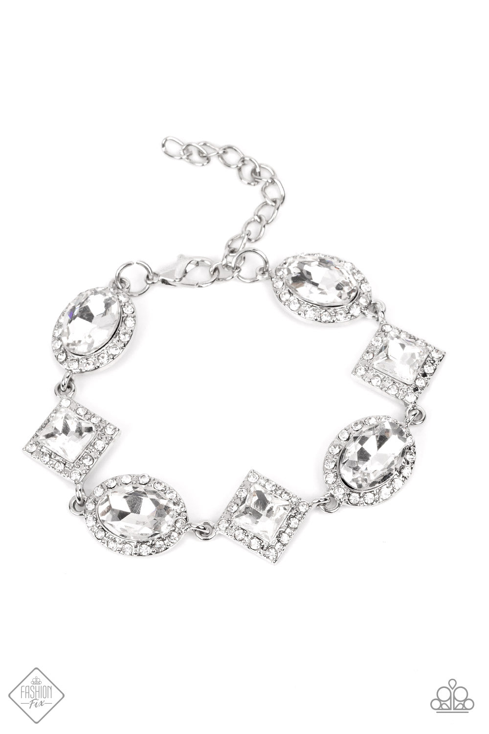 Decade of Dazzle - White (Rhinestone) Bracelet (FFA-0922)